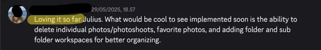 User review